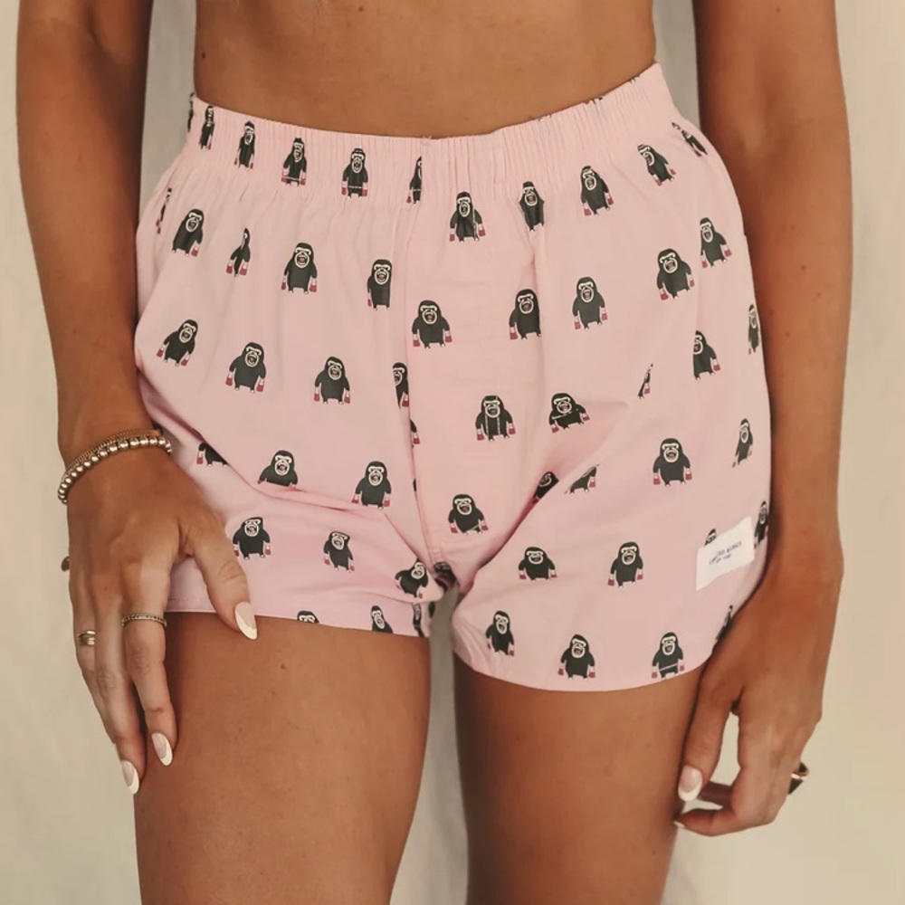 NWT CURATED BASICS FUN IN THE SUN☀️PATTERNED FASHION BOXERS -GORILLA🦍 , S, BNWT